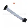 Cabo Cinza Linha IDC FC para FD(DC4) Placa de Solda Cabeça Macho e Fêmea Espaçamento 2.54 Comprimento 200MM para frente