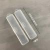 Caja de Almacenamiento Transparente Portátil para Llevar a Domicilio a Prueba de Polvo Caja para Palillos, Cuchara, Tenedor Cubiertos Caja Sencilla Individual para Palillos