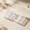 Caja de plástico de 2 compartimentos, caja de almacenamiento transparente para piezas de ferretería y componentes electrónicos, caja cuadrada pequeña de plástico, caja de almacenamiento para cuentas