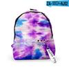 Mochila Escolar Tie-Dye Nueva Transfronteriza de Amazon 2021 Escuela Secundaria Impresión 3D Calle Tela Oxford Correa para el Cuello Mochila