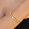 Pulseira Cruzada Europeia e Americana Transfronteiriça Moda Simples Versátil Presente de Amizade Festa de Feriado Presente de Aniversário Joia para Mulheres