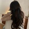 Grampo de Cabelo Fita de Cetim Laço Cor Sólida Acessório de Cabelo Princesa Delicada Grampo Top Grampo para Rabo de Cavalo