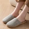 Zapatillas de Lino con Puntera de Tela Cixi Home Sandalias al por Mayor Verano para Mujer Zapatillas de Algodón y Lino de Suela Gruesa Uso en Casa de Verano