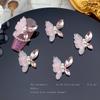 Explosiva Nueva Joyería para Uñas de Mariposa de Cristal de Hielo Arte de Uñas Francés con Perlas de Hielo Joyería de Mariposa Hecho a Mano DIY Arte de Uñas Joyería de Diamantes
