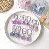 Banda de goma de dibujos animados para el cabello de color gelatina, lindas cuentas de color caramelo para niñas, cuerda para la cabeza, cuerda para el cabello de bebé