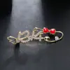 Broche de Letra Europeo y Americano Broche de Letra para Pareja Diamante Pin Anti-deslizamiento Cuello en V Cárdigan Accesorios de Ropa Exquisitos para Mujer