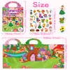 Amazon Pegatinas de Gel para Niñas Dibujos Animados DIY Reutilizables Pegatinas 3D Tridimensionales Juguetes Educativos para Niños de 3 a 6 Años