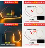 Tira de LED ultra fina de 1 mm redonda iluminación de 360 grados tira de luz DIY tira de LED COB bajo voltaje 3V banda de goma filamento caja de batería