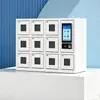 Gabinete de almacenamiento para teléfonos móviles, gabinete para smartphones, gabinete de carga para teléfonos móviles para uso en clase, con doble verificación a través de reconocimiento facial y autenticación de huellas dactilares