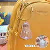 Cápsula de Armazenamento de Pelos de Gato Azul Transparente Pingente Gashapon Caixa de Armazenamento de Pelos de Gato Pingente de Chaveiro Coleta de Pelos de Gato