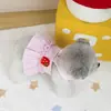 Ropa para Perro Teddy Cachorro Pomerania Gato Estilo Princesa Arnés Delgado con Correa Falda 25 Arnés de Fresa