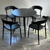 Mesa de Balcón para Exteriores, Mesa Redonda Pequeña de Acero al Carbono Resistente al Sol y la Lluvia para Patio Exterior, Jardín, Tienda de Té con Leche, Uso en Exteriores