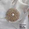 Broche Retrô de Pérola e Turquesa Azul de Luxo Leve e de Alta Qualidade para Mulheres, Corsage Exquisito e Versátil para Casaco, Acessórios de Pino para Casaco