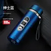Termo de acero inoxidable 304 de gran capacidad con correa de cuerda, vaso de agua de negocios, botella de agua portátil para deportes al aire libre