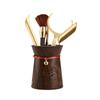 Juego de ceremonia del té de madera de cobre para seis caballeros, accesorios para juego de té de Kung Fu, mesa de té, mesa de té, herramienta de té, cuchillo de té, soporte para té, pincel, soporte para bolígrafo