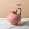 Jarrón de Cerámica Geométrico Retro Moteado Adornos Florales Nuevo Estilo Chino Estilo Nórdico-Estilo Silencioso Decoración Morandi