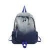 Mochila de Mezclilla Lavada con Degradado 2026 para Mujer Estilo Retro Americano Gran Capacidad Mochila Escolar para Estudiantes para Hombre Mochila de Moda