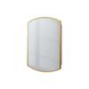 Popular Gabinete de Espejo Dorado Electroplateado de Acero Inoxidable y Plástico con Compartimentos Integrados Claros y Oscuros, Espejo Moderno Simple de 16" 22"