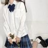 Camisa Blanca Jk Uniforme de Estudiante Femenina Estilo Preppy Estilo Japonés Talla Grande Versátil Manga Larga Manga Corta Básica Camisa de Primavera y Otoño