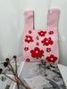 Nova bolsa de tecido voador bolsa de malha feminina saco de balde de lã japonês e coreano estilo All-match Hand-carried Casual Tote Bag Lunch Bag