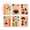 CM2203012 Amazon Cross Border Cartoon Stickers Thanksgiving Turquia Puzzle DIY Sticker