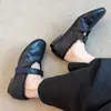 Versão em Couro Macio~ Design Estiloso com Lã Adicionada, Sola Macia Confortável, Sapatos Mary Jane Baixos de Uma Tira para Mulheres, Sapatilhas Fashion e Quentes