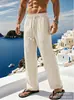 Amazon Comercio Exterior Pantalones para Hombre Casuales Sueltos Pierna Recta Transpirables Exteriores Playa Pantalones Largos Hombre Transfronterizos Casuales
