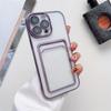Adecuado para funda de teléfono móvil Apple 15, Soporte para tarjetas galvanizado, iPhone 1413Promax12, Cobertura total, Anticaídas, Resistente al desgaste, Protección de borde completo