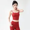 Novo Colete de Yoga Sutiã Esportivo Yoga Costas Bonitas Alças Cruzadas Colete Fitness Cobre Gordura das Axilas Treinamento de Pilates Sutiã