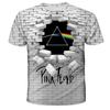 Camiseta de manga corta de comercio exterior de verano con estampado digital 3D de león y tigre para hombre y mujer, cuello redondo, moda informal holgada
