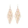 Aretes de Hojas Huecas Multicapa Sencillos de Moda OL Europea y Americana Superventas de Wish