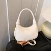 Bolsa Pequena Popular Transfronteiriça Feminina 2025 Nova Verão Versátil Corrente Transversal Bolsa de Mão Bolsa de Ombro