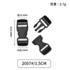 Hebilla accesorios de equipaje hebilla doble ajuste hebilla de plástico hebilla de plástico hebilla de mochila 1.5~5CM especificaciones completas
