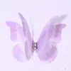 5cm Alas de Mariposa de Tul de Hada Tridimensional de Doble Capa Pasador Hecho a Mano DIY Estilo Antiguo Accesorio para el Cabello Pin Juego Completo para Fotografía