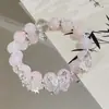 Pulseira de Contas de Cerâmica Estrela Concha Estilo Resort para Mulheres, Pulseira Exquisita de Nicho de Luxo Leve, Pulseira de Festa Estudantil de Alto Nível