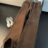 Jeans Verde Americano de Perna Reta Masculino Moda Verão Calça Lumberjack Lavada Micro Flare Cargo cleanfit