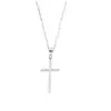 Collar de cruz 2023 nuevo para mujer cadena de clavícula de plata de ley estilo frío ins personalidad nicho de alta calidad