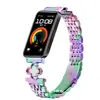 Adecuado para Huawei Band 8/9/10 Hebilla de Tirachinas Correa de Acero de Siete Perlas Huawei 11/11Pro Nueva Correa de Reloj de Trébol de Cuatro Hojas