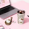 Serie Sanrio de Termos de Aspecto Elegante para Niñas, Tazas de Café Lindas de Gran Capacidad para Mantener el Frío, Vasos con Popote para Coche