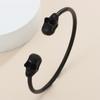 Pulsera retro para hombre, estilo punk, con personalidad creativa y tendencia de metal con calavera, estilo transfronterizo europeo y americano.