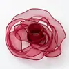 Fita de Linha Rabo de Peixe com Borda Dourada Linha de Poliéster 4cm Laço Acessórios DIY Fita Floral Flor Caixa de Presente Embalagem Fita