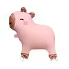 Balão de folha de alumínio com rodas para puxar, em formato de animal, brilhante, para feiras noturnas, barracas de rua, brinquedos infantis, atacado, produtos quentes de venda transfronteiriça