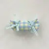 Estilo Coreano Costura a Mano Tela Rayas Cuadros Relleno de Algodón Dulce Lolita Accesorios para el Cabello Materiales Semi-Terminados