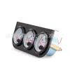 Modificación de Coche Instrumento Universal Temperatura del Agua Presión de Aceite Voltaje Triple Medidor 52mm Coche Universal Triple Medidor Tres en Uno