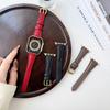 Pulseira de Couro Granulado para Relógio Compatível com Apple S10 S11 Samsung Huawei Gt6 Fit4 18 20 22mm