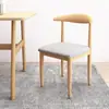 Cadeira de Jantar Minimalista Nórdica com Encosto, Banqueta para Sala de Estudo, Cadeira de Mesa para Estudantes, Uso Doméstico no Quarto, Cadeira Chifre de Ferro Forjado com Acabamento Imitação de Madeira