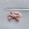 Accesorios Hechos a Mano DIY de Moño Rosa Pasador para Pelo de Mascota Ropa de Muñeca para Bebé Colgante para Bolsos Funda para Teléfono Móvil Accesorios Semi-Terminados