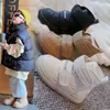 Invierno 2025 Nuevos Zapatos Grandes de Algodón para Niños Botines para Bebé Niños Botas de Nieve Gruesas Impermeables Cálidas Niñas