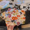Traje de Verão para Meninos 2025 Roupas de Verão para Bebês Meninos Camisa Floral Fina Manga Curta Estampada Praia Crianças