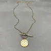 Collar de Ojo de Moda Ins Collar Simple de Ojo Turco Colgante con Hebilla OT Collar Ajustable con Hebilla para Mujer